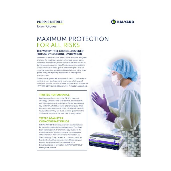 HALYARD* PURPLE NITRILE* Exam Glove | HALYARD* Products