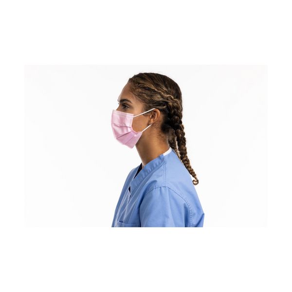 HALYARD* Pink Level 1 Procedure Mask with Earloops | HALYARD* Products